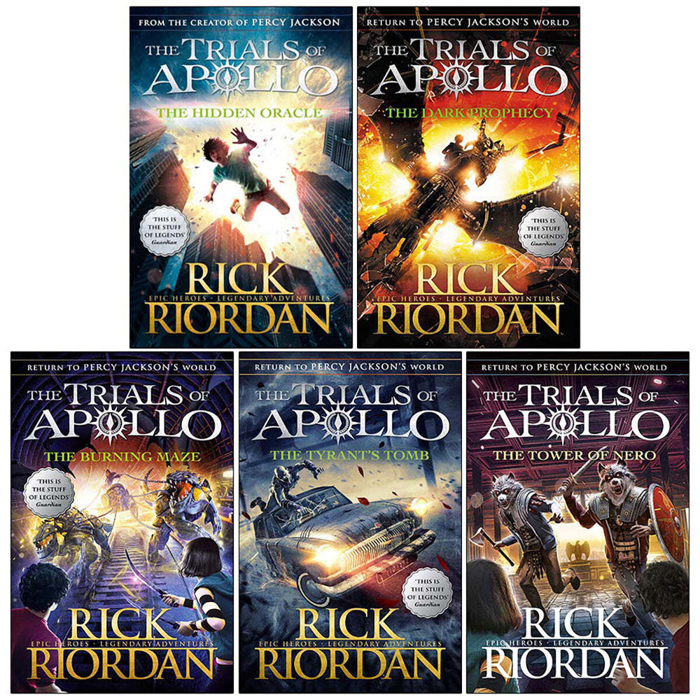 Promotional Rick Riordan Trials of Apollo Book Series 8y+