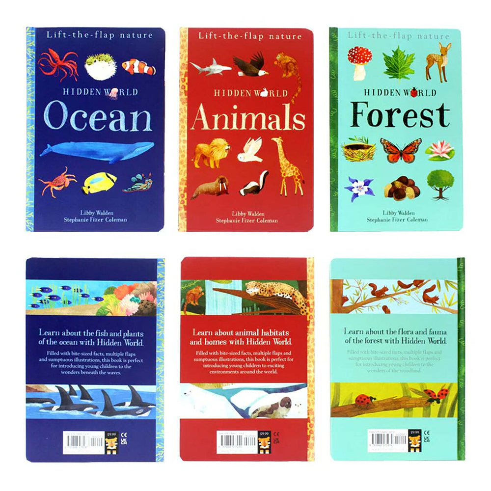 Promotional Lift the Flap Hidden World Series Kids Board Book 18m+