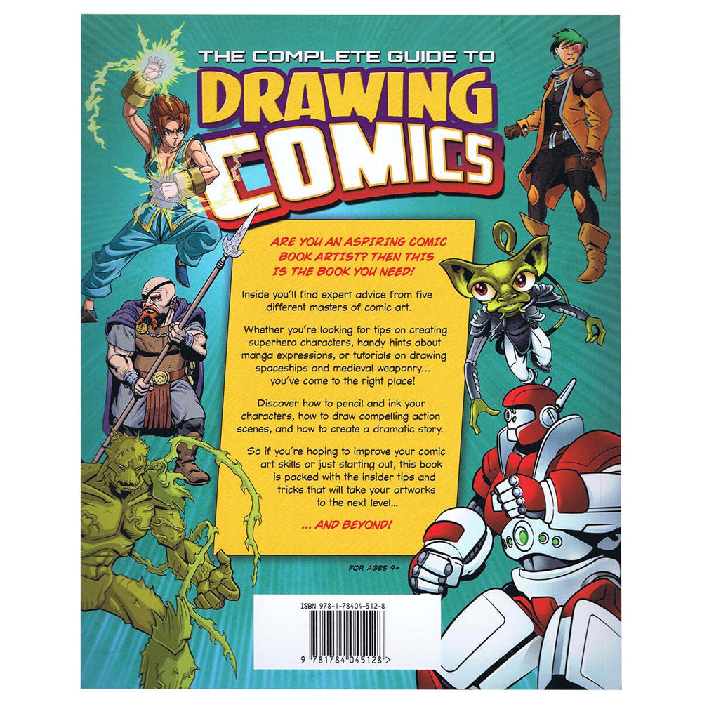 Promotional Complete Guide Drawing Comics Kids Paperback Book 8y+