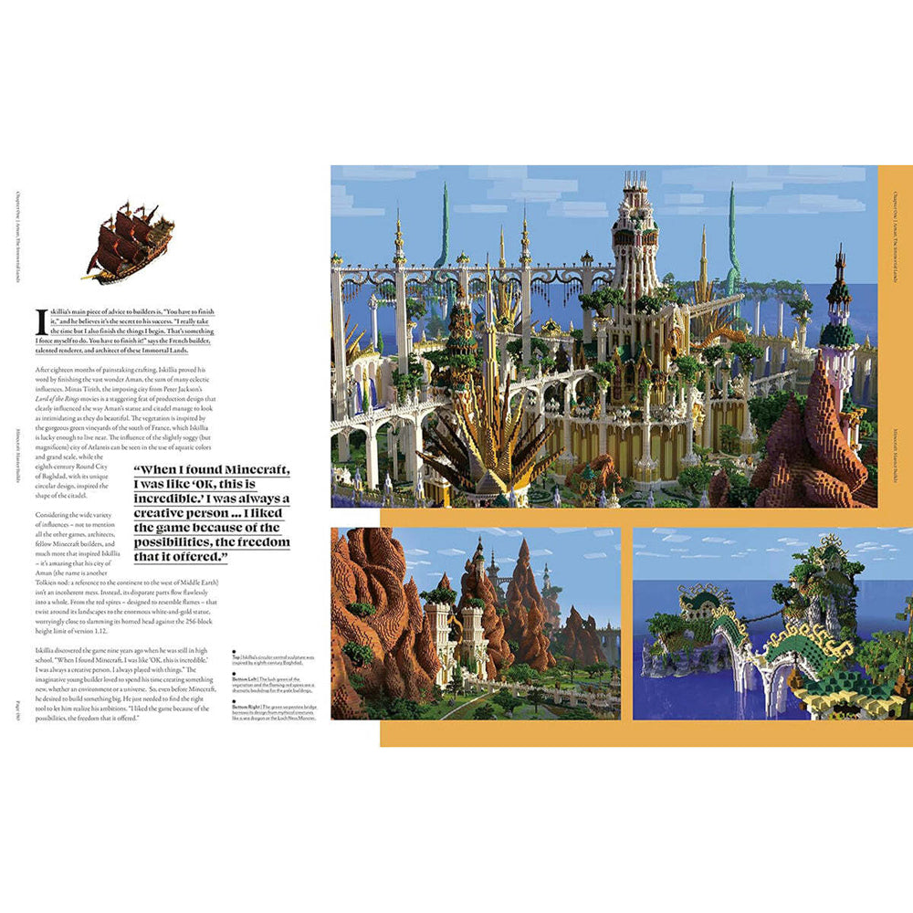 Harper Collins Minecraft Master Builds Kids Hardcover Book 8y+