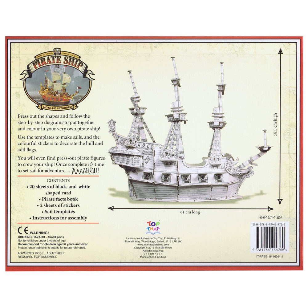 Imagine That Pirate Ship Press Out & Build Kids Craft Toys 8y+
