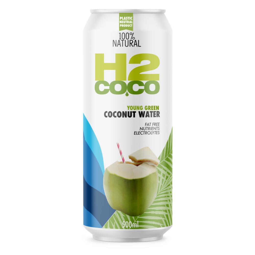 H2 Coco 500ml Pure Coconut Water Can Fat Free Drink
