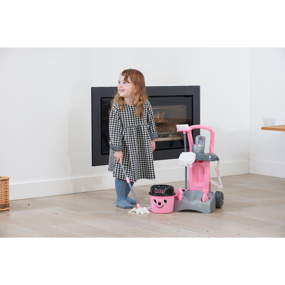 Casdon Pink Pretend Cleaning Vacuum Toy Deluxe Hetty Trolley 54cm — image 5