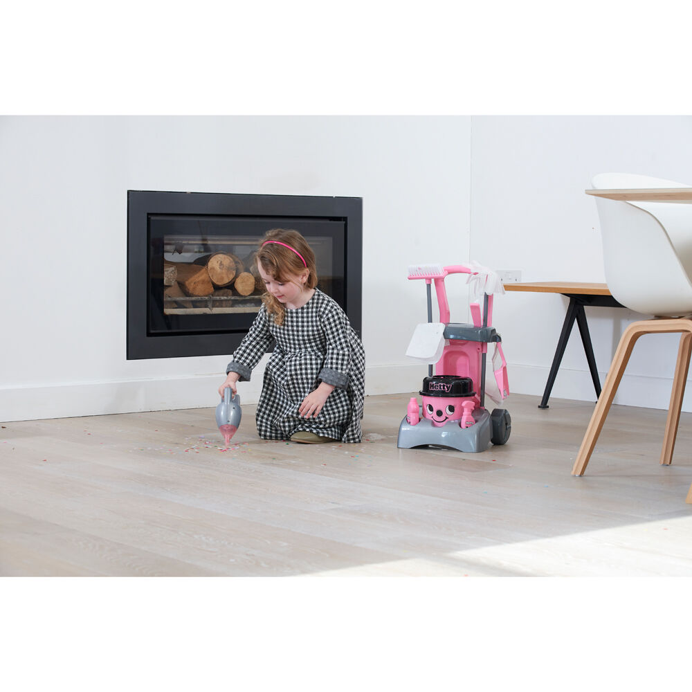 Casdon Pink Pretend Cleaning Vacuum Toy Deluxe Hetty Trolley 54cm — image 8