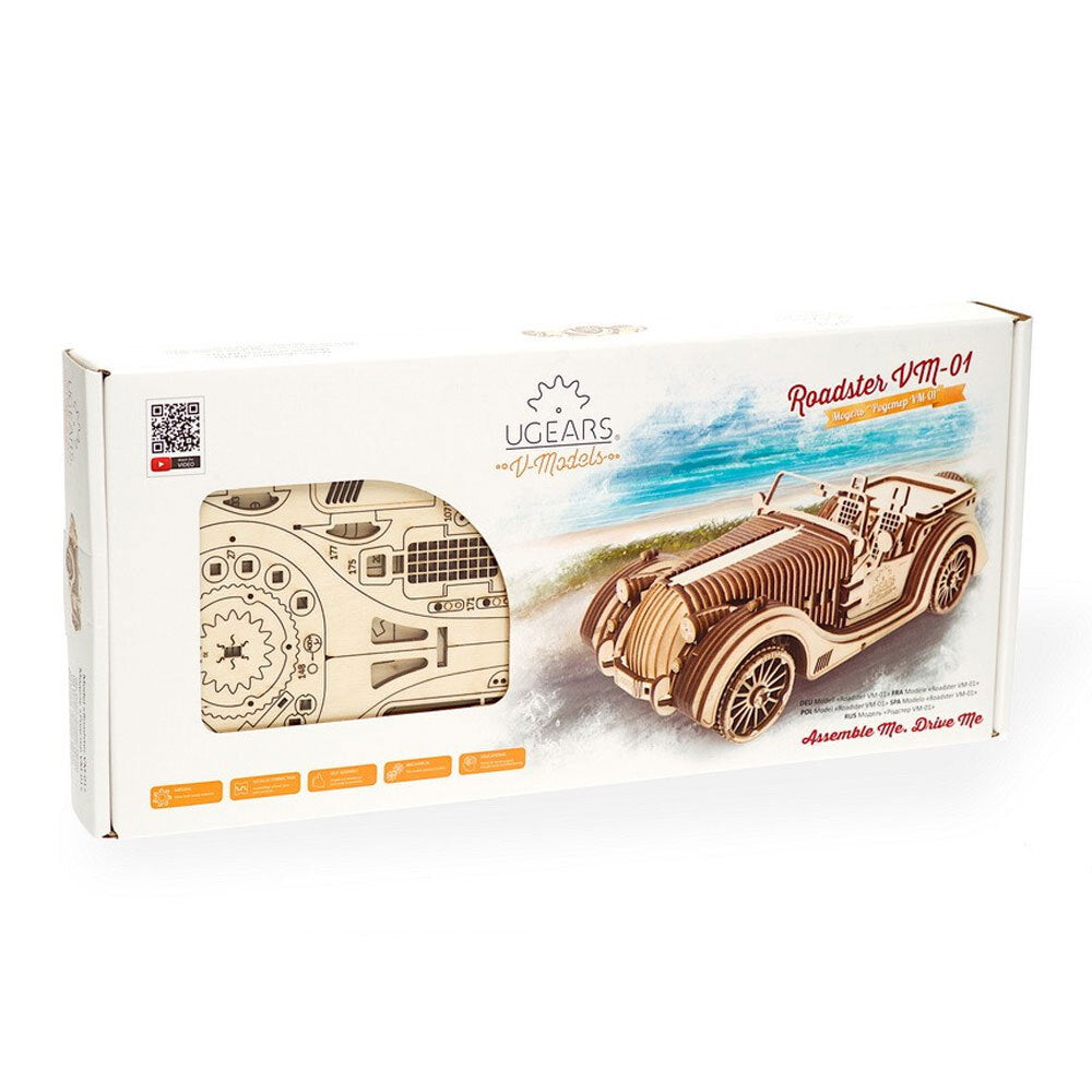 70052-ugears-roadster-vm-01-mechanical-diy-wooden-3d-puzzle-437pc
