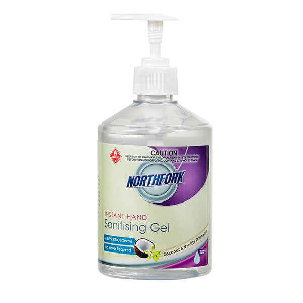 635090347-12pk-northfork-500ml-instant-hand-sanitising-gel-coconut-vanilla