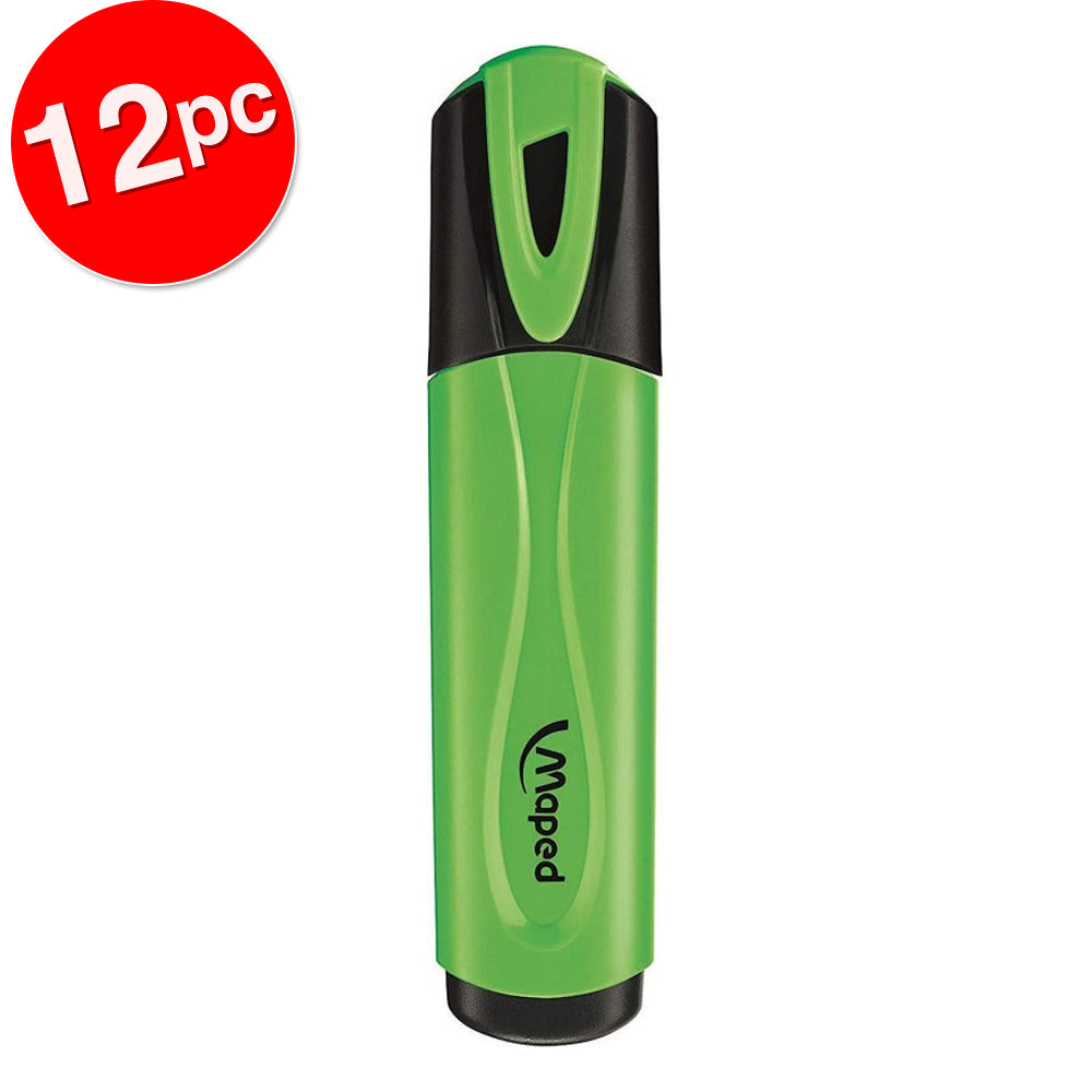 7425336-12pc-maped-fluo-quality-neon-marker-highlighter-green