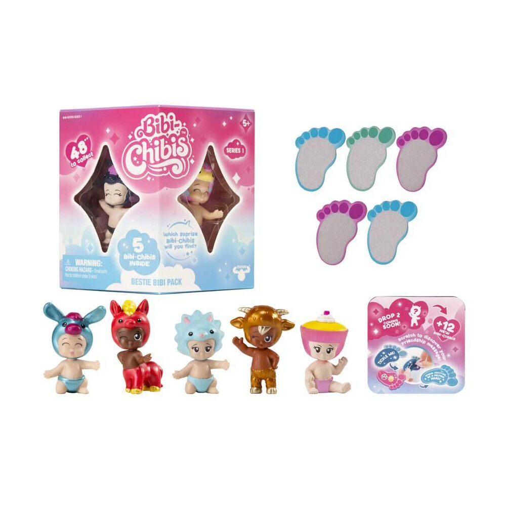 5pc Bibi Chibis Collectable Figurine Kids Toy Assorted 5y+