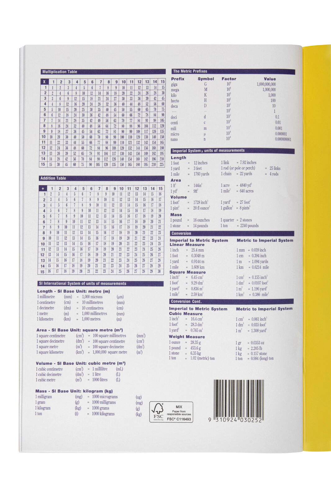 56136p-1-spirax-p136-protective-pp-cover-grid-book-a4-8mm-grid-64-pages-yellow