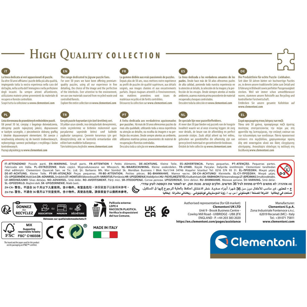117477-500pc-clementoni-hqc-dc-comics-compact-box-2-jigsaw-puzzle-49x36cm