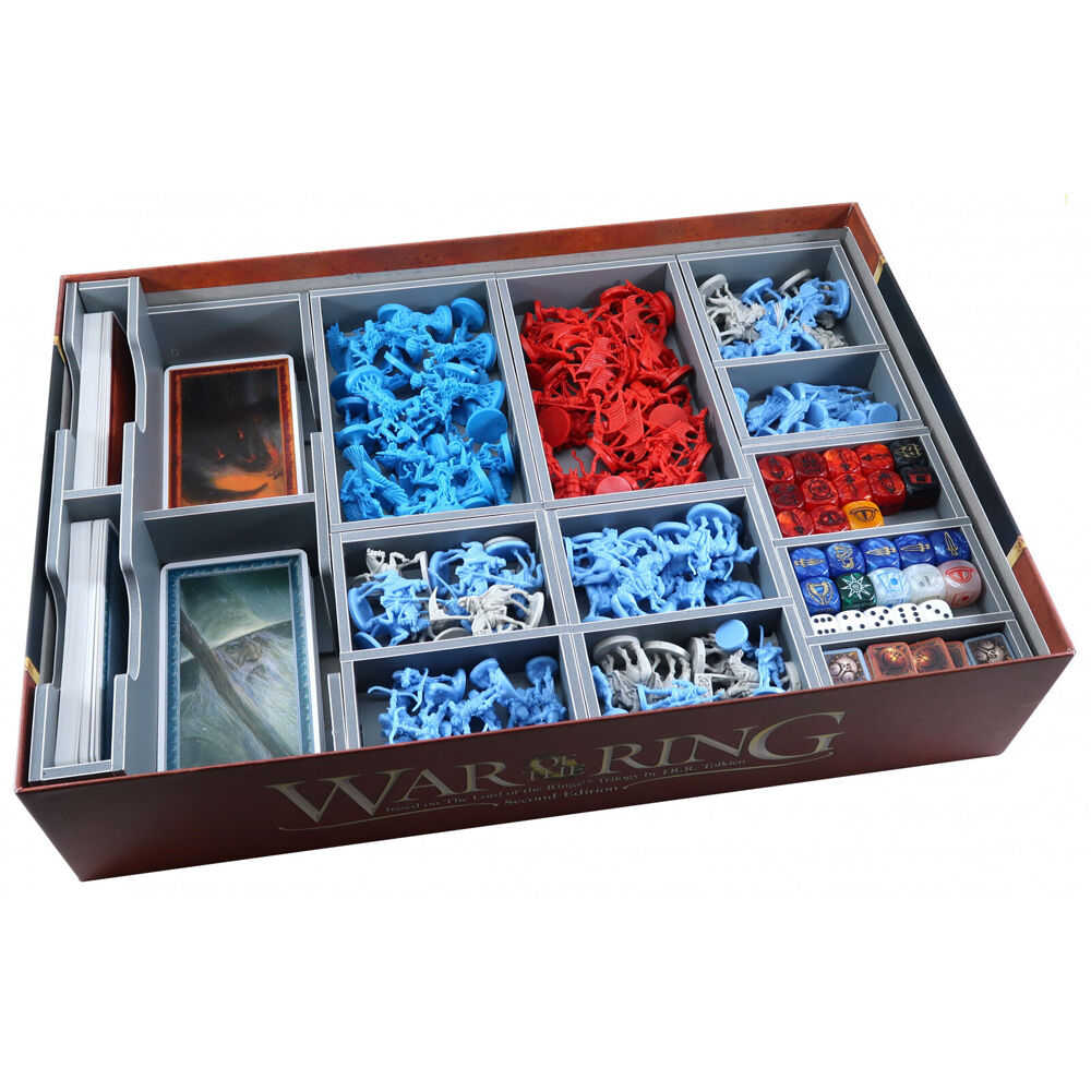 Folded Space Game Box Inserts Organiser For War Of The Ring 2nd Edition