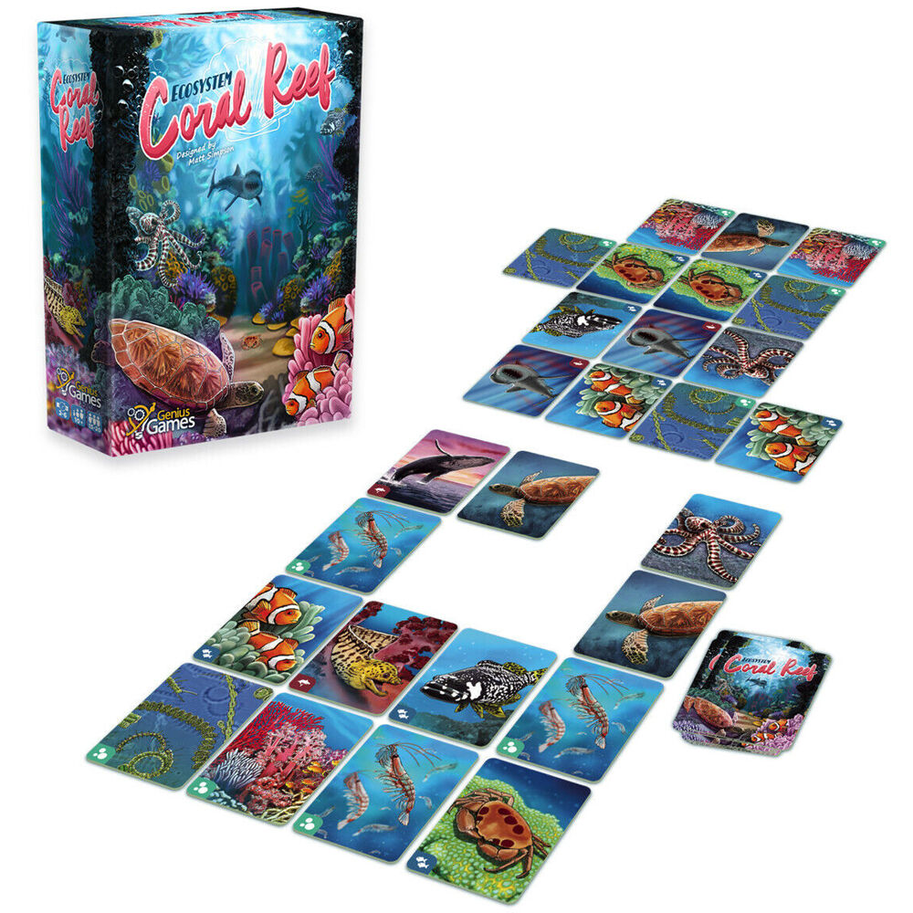 Genius Games Ecosystem: Coral Reef Kids Strategy Board Game 10y+
