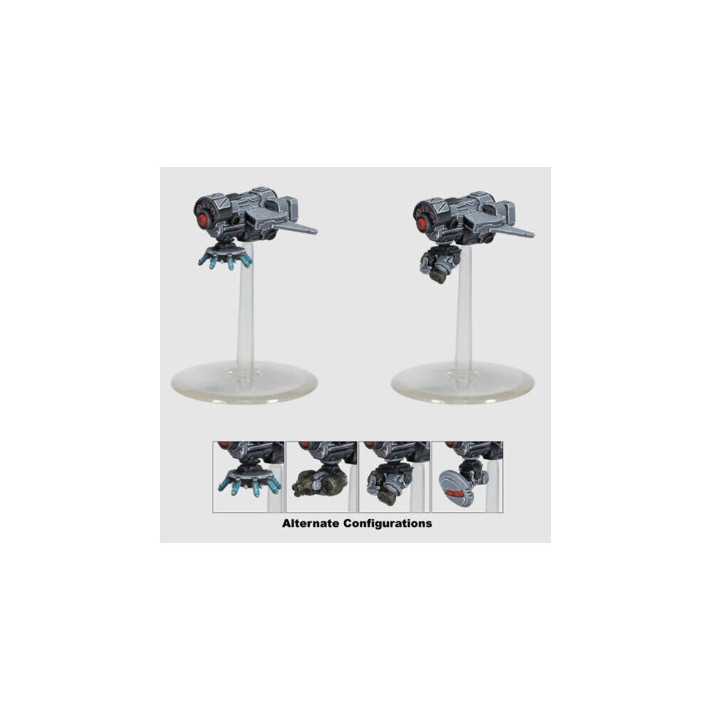 118443-2pc-mantic-games-firefight-enforcer-missile-shield-drone-w-base-miniature