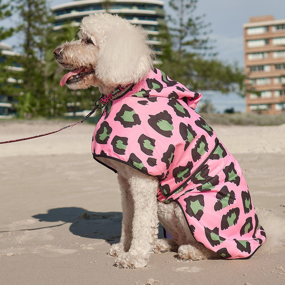 14hopm-annabel-trends-hot-dog-beach-hoodie-dog-towel-pink-ocelot-medium