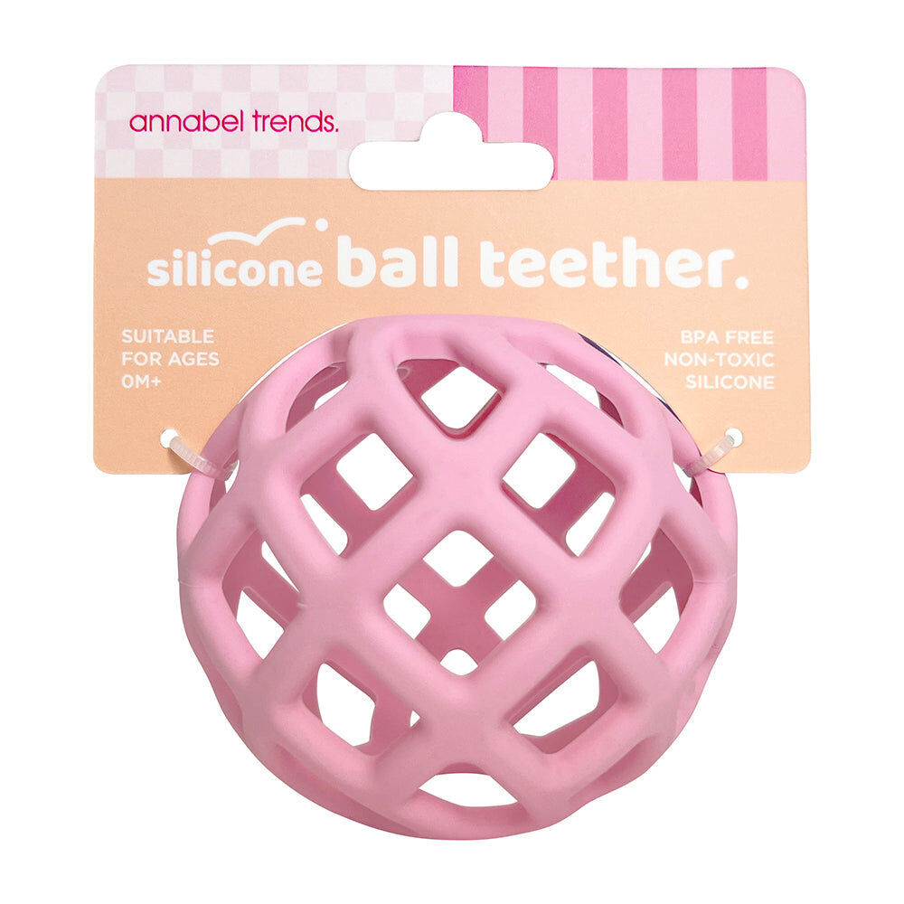 27btp-annabel-trends-silicone-ball-teether-baby-toy-8cm-pink-3m