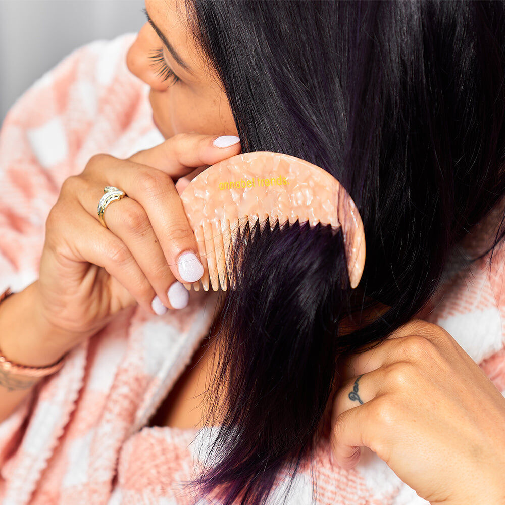 101mb-annabel-trends-tamed-hair-comb-moon-12cm-black-white