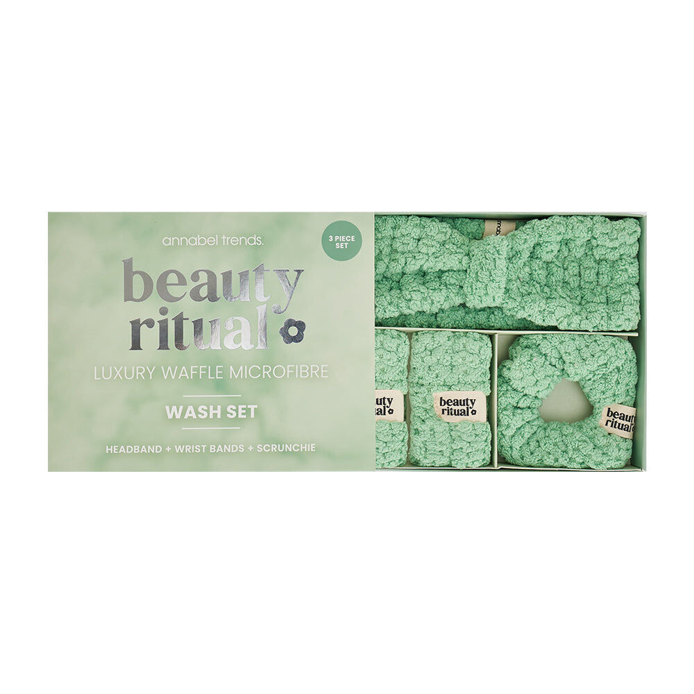 807rwm-3pc-annabel-trends-beauty-ritual-luxury-waffle-hair-wash-accessory-set-moss