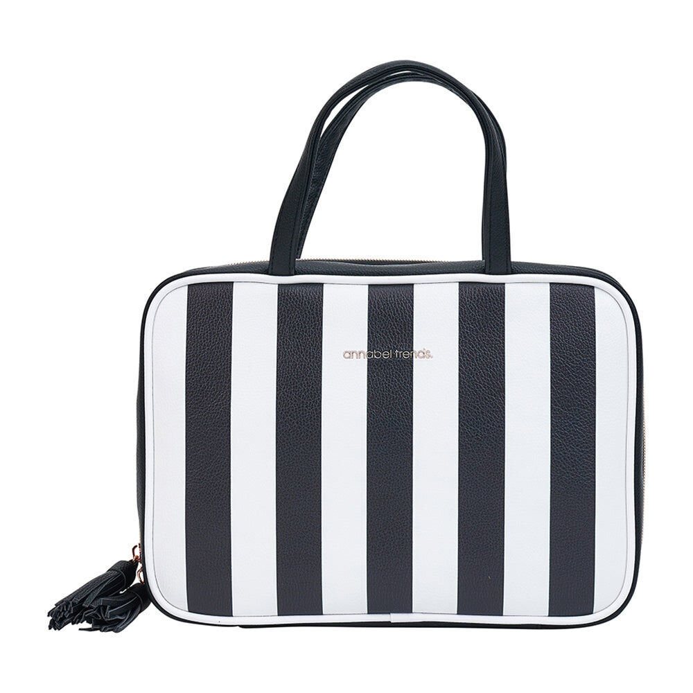 17vbwt-annabel-trends-vanity-toiletry-bag-28x51cm-black-white-stripe
