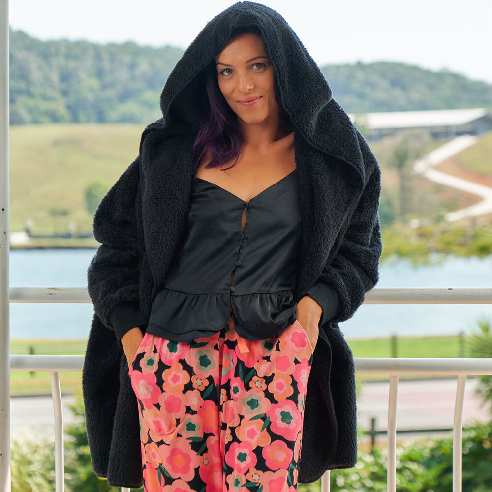 29cb-annabel-trends-cosy-luxe-polyester-womens-cardigan-bath-robe-78x81cm-black