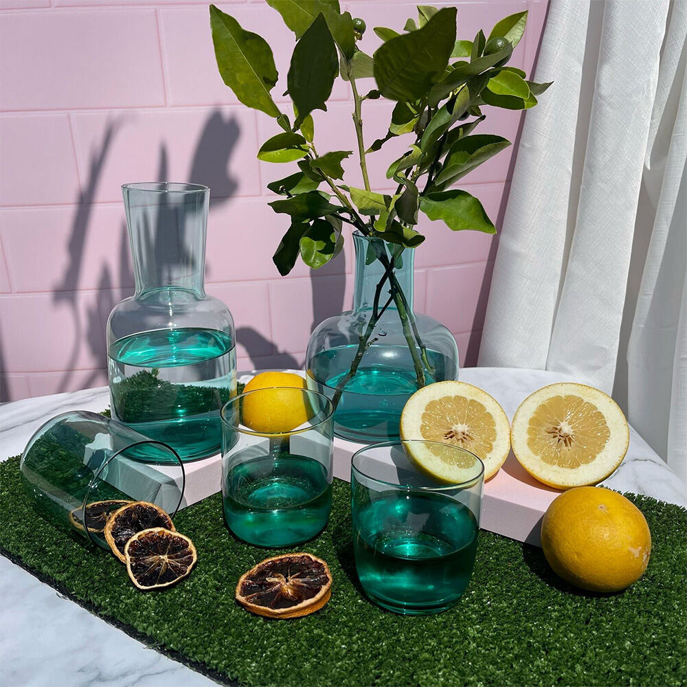 48wca-2pc-annabel-trends-glass-water-carafe-w-tumbler-set-aqua