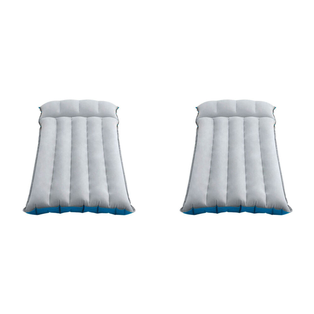 Intex Camping Inflatable Lightweight Outdoor Sleeping Travel Mat 184x67cm (2 Pack)