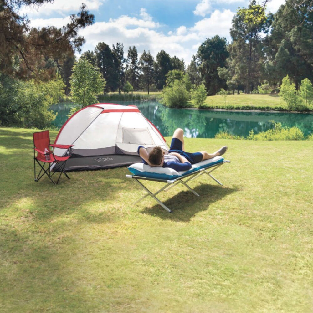 Intex Camping Inflatable Lightweight Outdoor Sleeping Travel Mat 184x67cm (2 Pack) — image 4