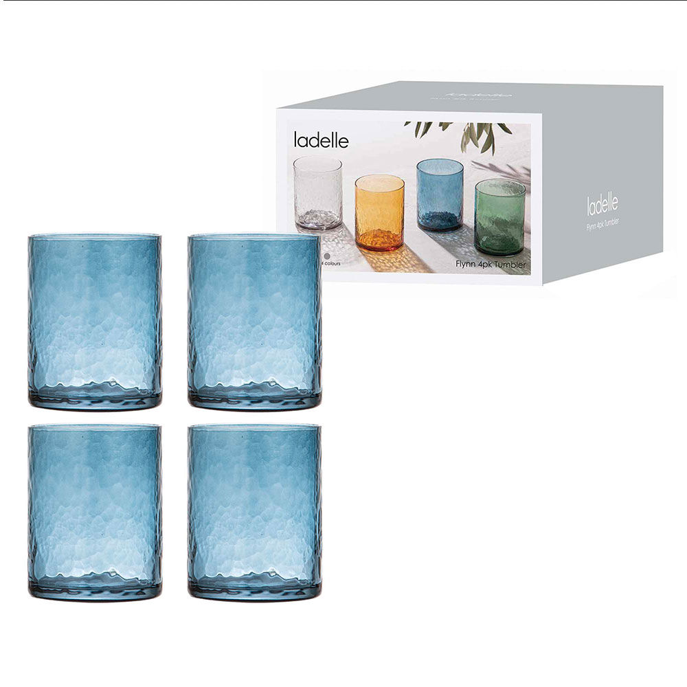 64139-4pc-ladelle-flynn-glass-tumbler-cup-drinkware-10cm-blue