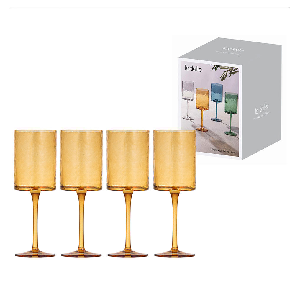 64145-4pc-ladelle-flynn-glass-tumbler-cup-drinkware-22cm-amber