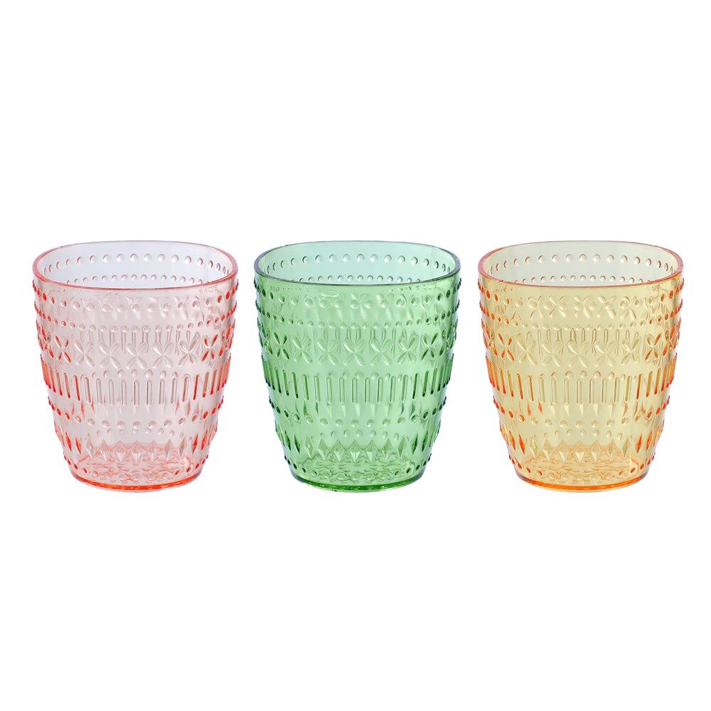43124-lemon-lime-moroccan-deco-durable-tumbler-300ml-amber-green-pink-assorted