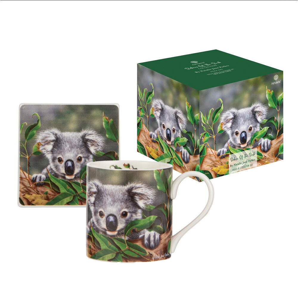522345-2pc-ashdene-babies-of-the-bush-new-bone-china-mug-coaster-set-koala-joey