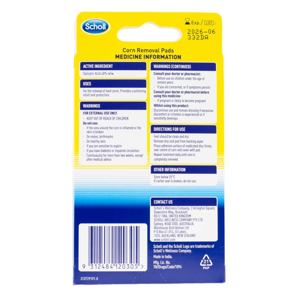 8087108-9pc-scholl-corn-removal-pads-medicated-disc-system