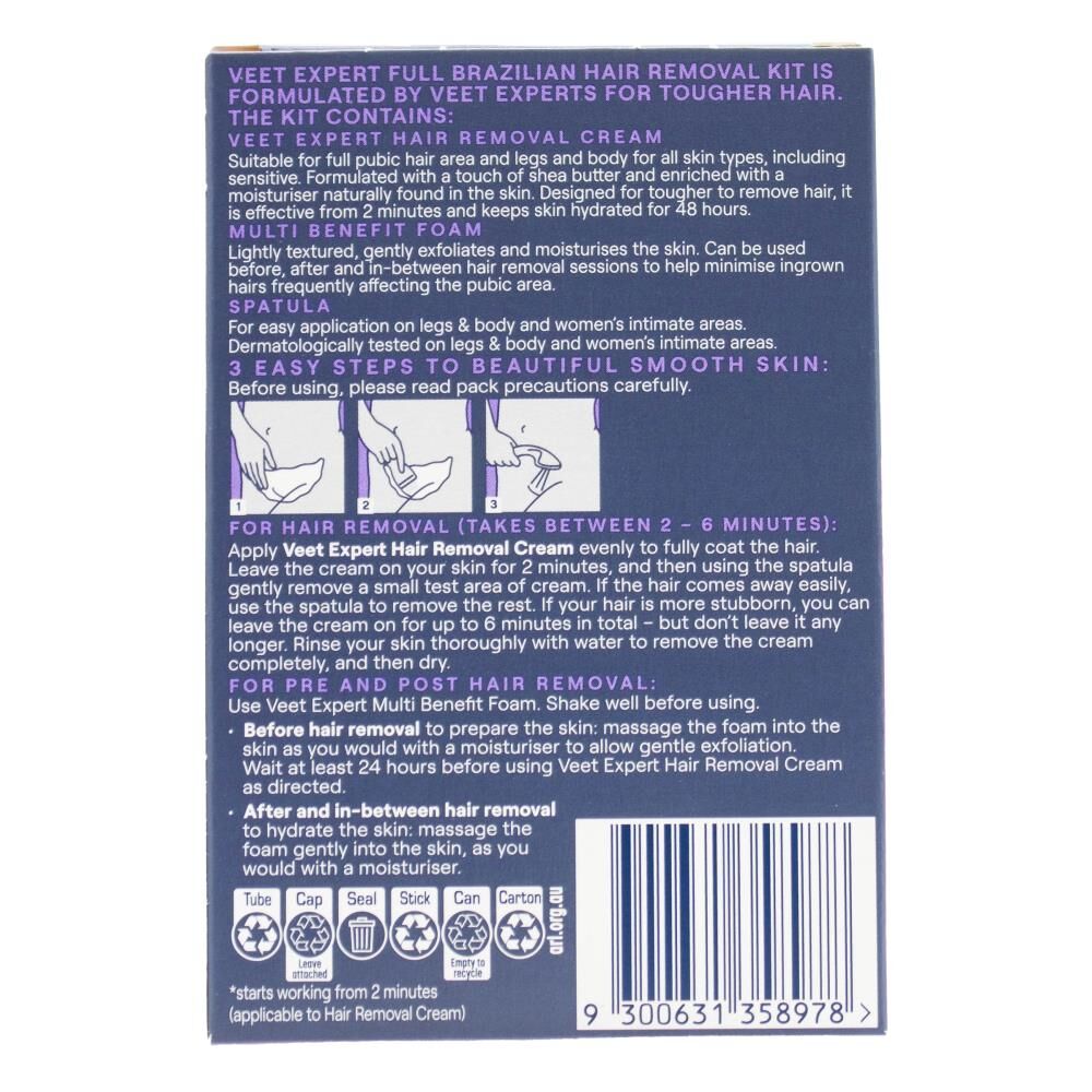 3257637-3pc-veet-expert-brazilian-hair-removal-kit-cream-50ml-aerosol-48g-spatula