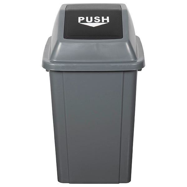 12056-cleanlink-rubbish-garbage-60l-bin-w-bullet-lid-grey