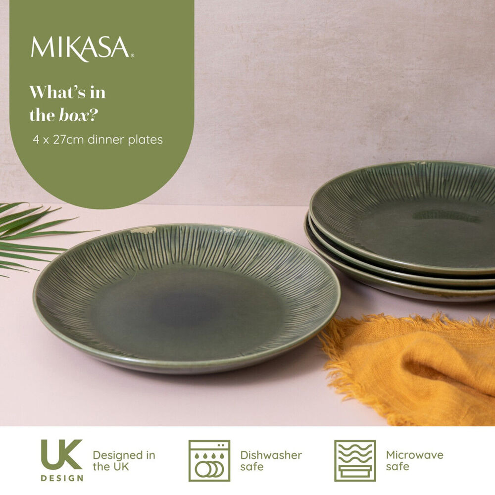 79005-4pc-mikasa-jardin-stoneware-dinner-plate-set-27cm-green