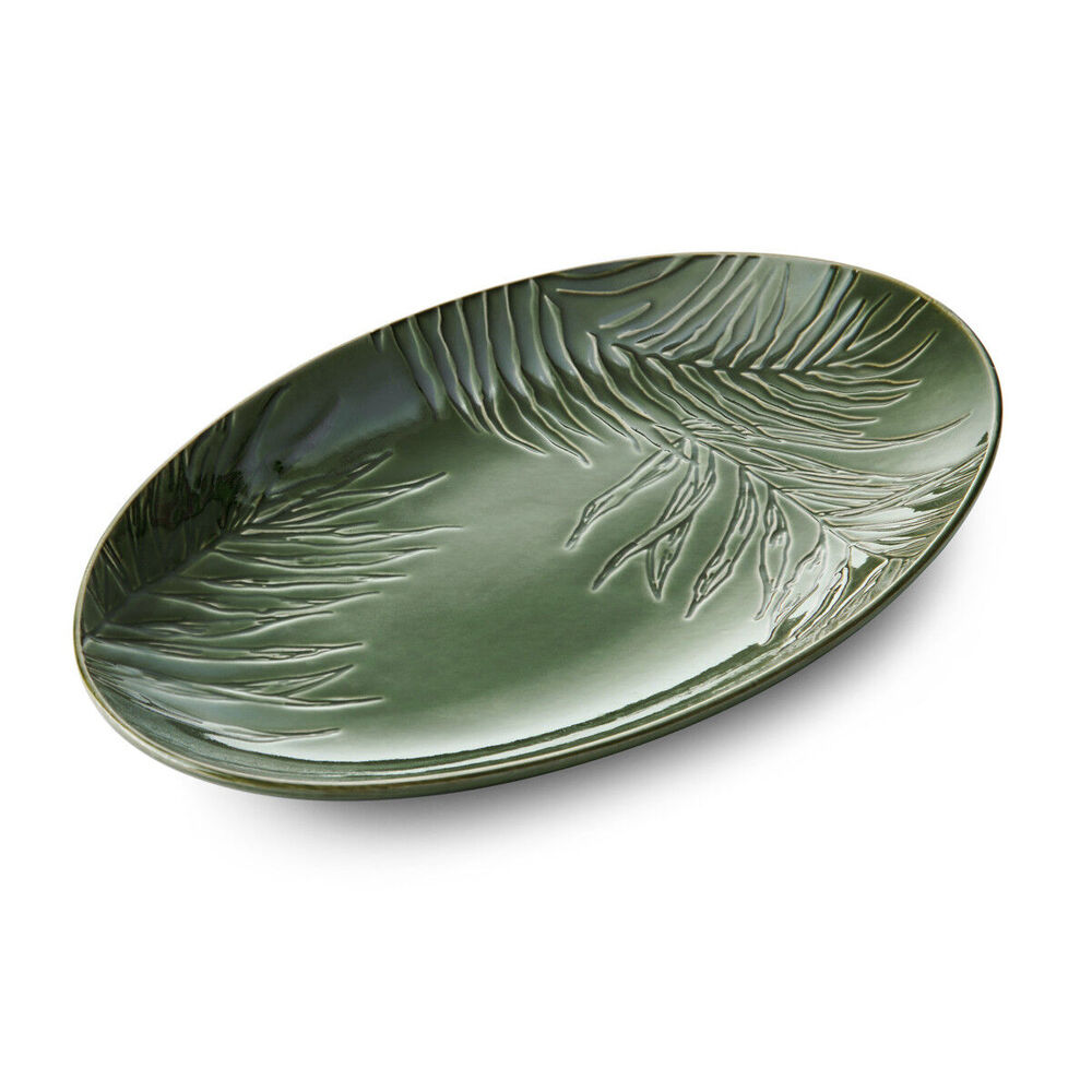 79011-mikasa-jardin-stoneware-oval-serving-platter-36cm-green