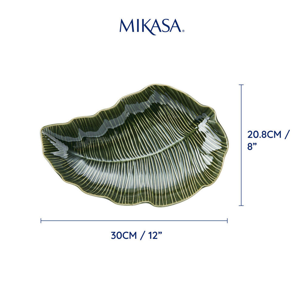 79012-mikasa-jardin-stoneware-leaf-serving-bowl-31-5cm-green
