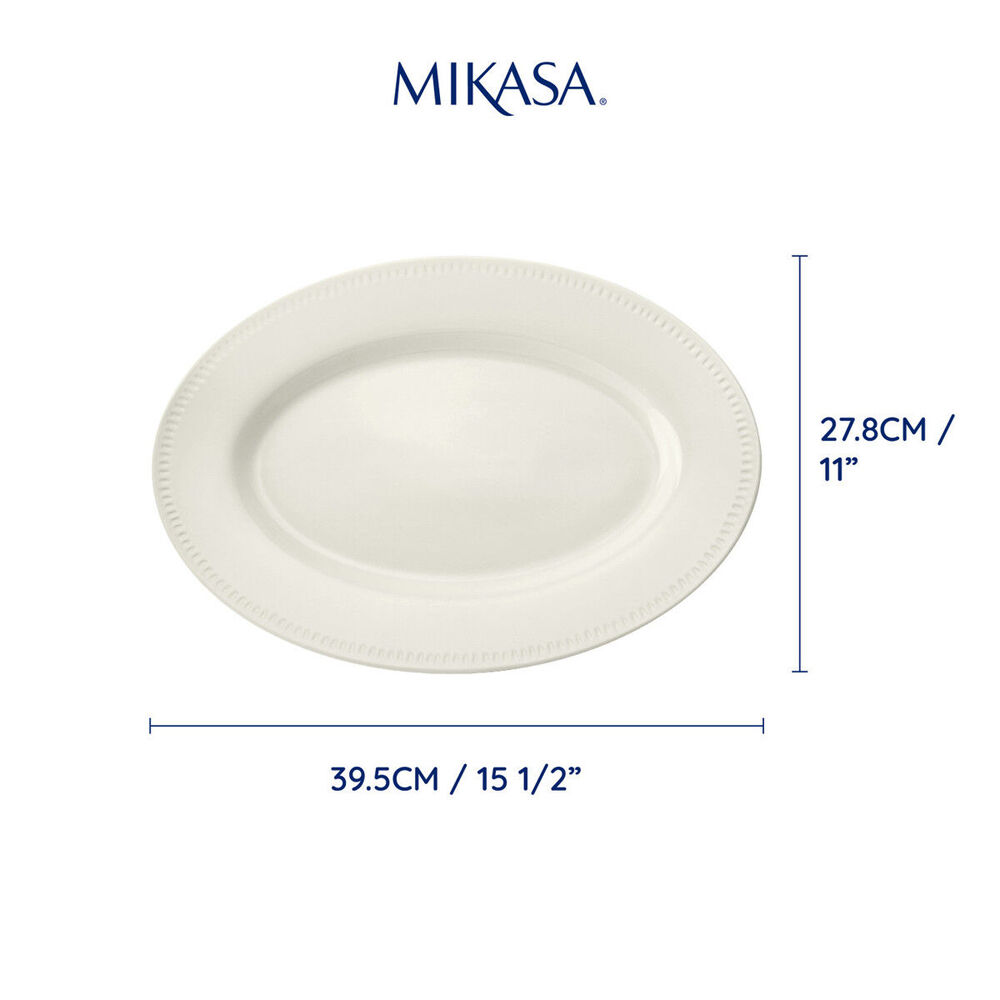 79039-mikasa-cranborne-stoneware-oval-serving-platter-39cm-cream
