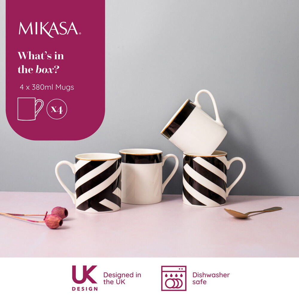 79068-4pc-mikasa-luxe-deco-kitchen-china-mug-cup-set-380ml