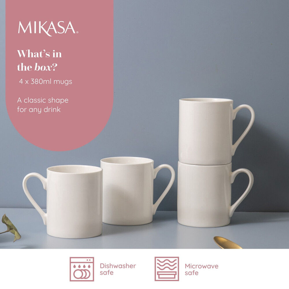 79095-4pc-mikasa-egret-kitchen-china-mug-set-380ml-white