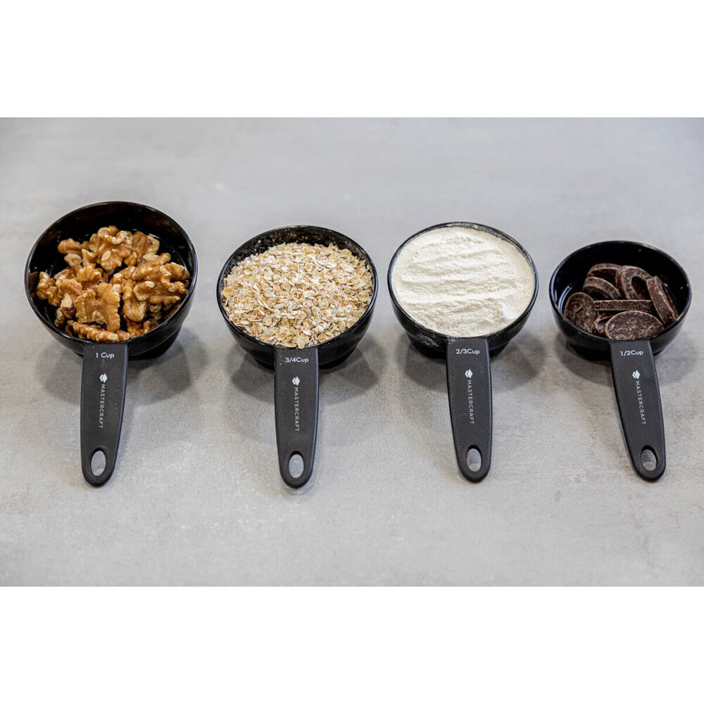 81338-4pc-mastercraft-24-5cm-magnetic-measuring-cup-set-baking-kitchen-black