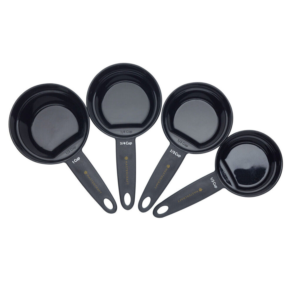 81338-4pc-mastercraft-24-5cm-magnetic-measuring-cup-set-baking-kitchen-black