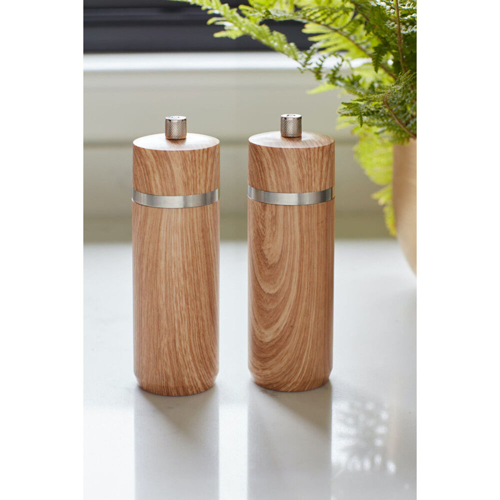 81721-mastercraft-17cm-beech-salt-pepper-mill-spice-grinder-natural