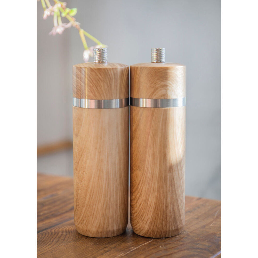 81721-mastercraft-17cm-beech-salt-pepper-mill-spice-grinder-natural
