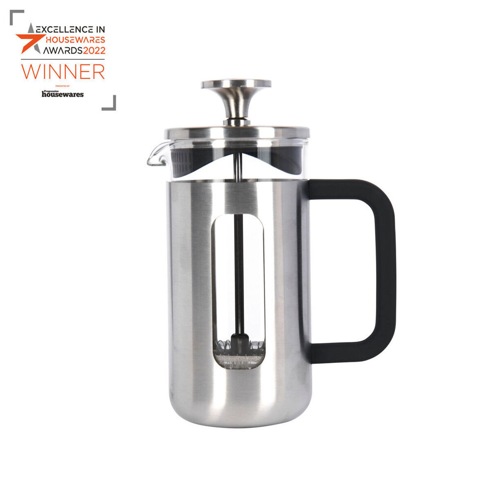 83231-la-cafetiere-pisa-3-cup-350ml-brushed-ss-glass-french-press-silver