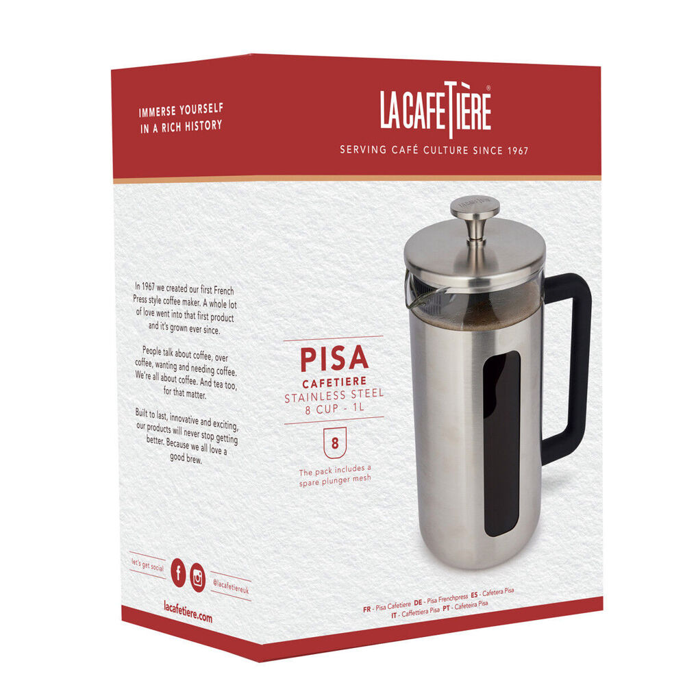 83241-la-cafetiere-pisa-8-cup-1l-brushed-stainless-steel-glass-french-press-slv