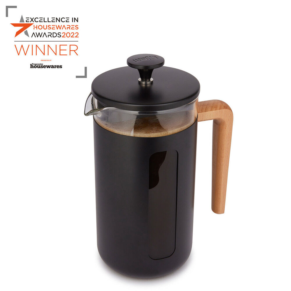 83242-la-cafetiere-pisa-8-cup-1l-stainless-steel-glass-coffee-french-press-black