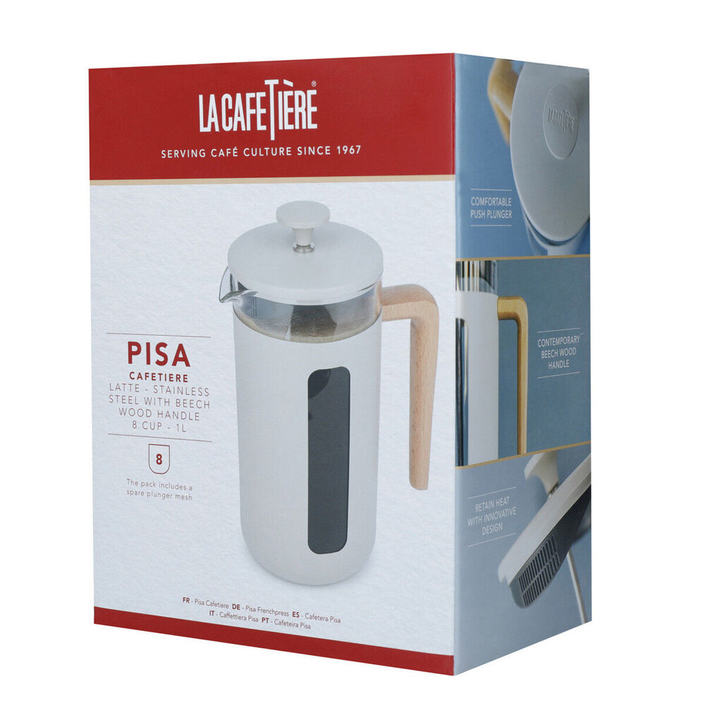 83244-la-cafetiere-pisa-8-cup-1l-stainless-steel-glass-coffee-french-press-latte
