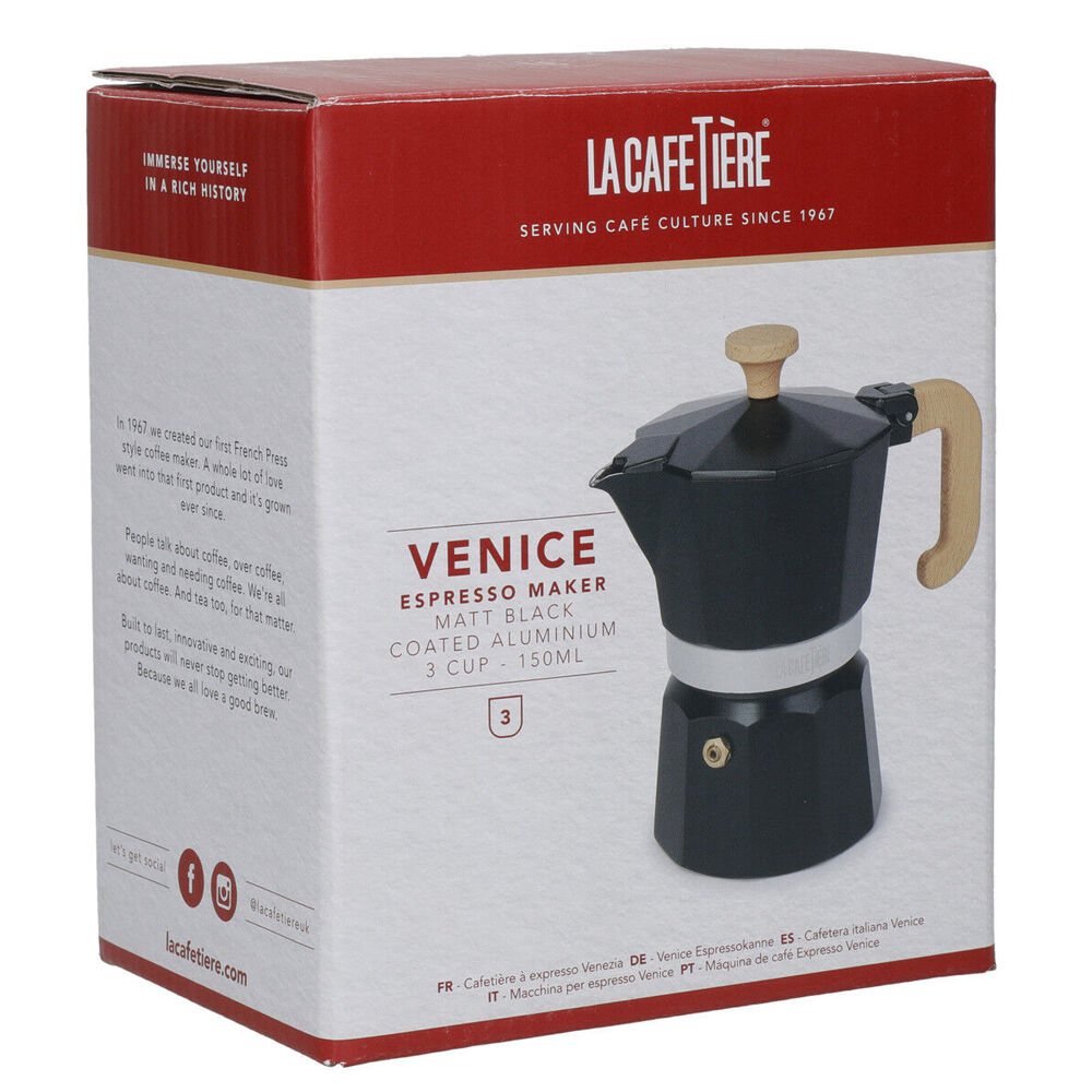 83285-la-cafetiere-venice-3-cup-150ml-espresso-maker-aluminum-coffee-pot-black