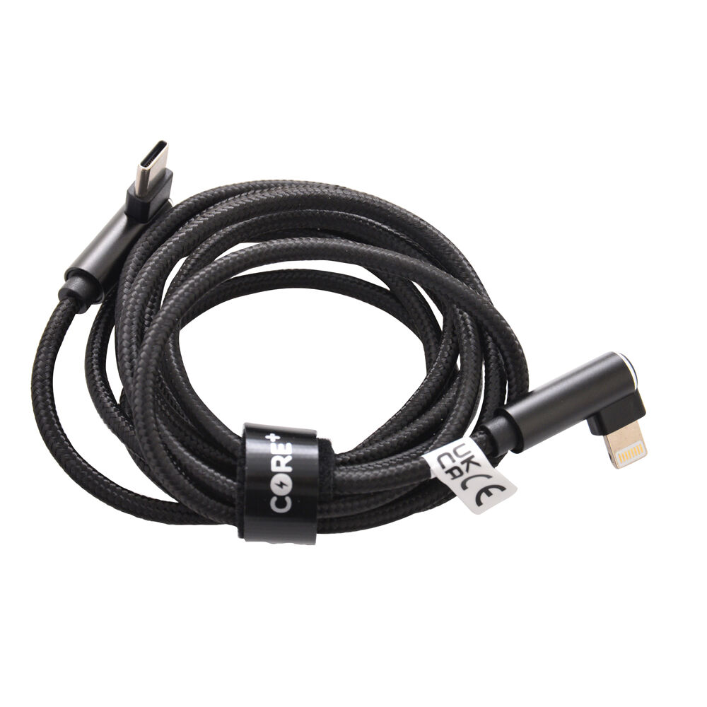 26252-core-90d-8-pin-to-usb-c-cable-charging-cord-1-5m-for-iphone-14-13-black