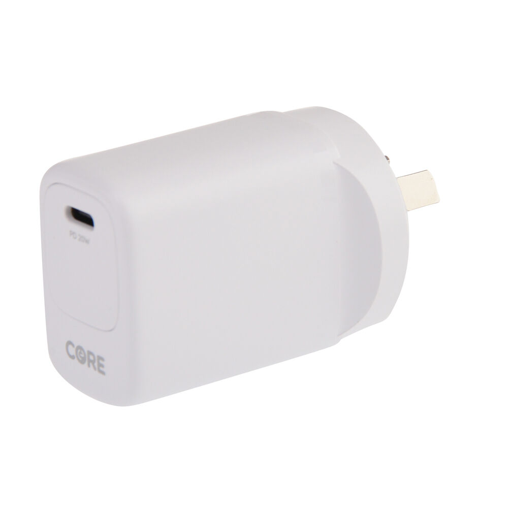 26259-core-usb-c-port-phone-wall-charger-adapter-20w-white